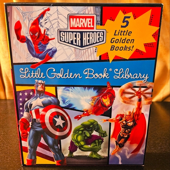 Golden Books | Other | Marvel Super Heroes Little Golden Book Library ...